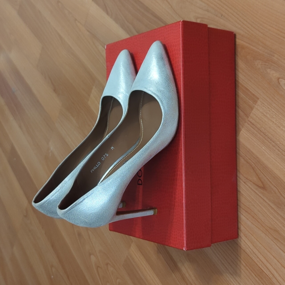 Donald J. Pliner Phillo Pump 7.5 Brushed Silver